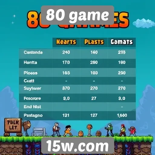 Comparativo entre 80 game e plataformas concorrentes